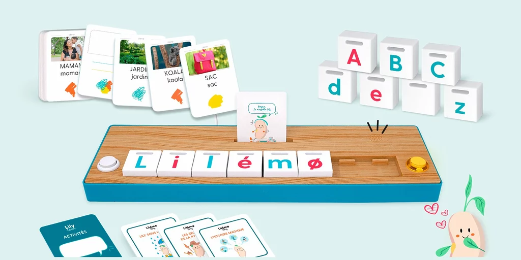 Le coffret Lilémø : station, pavés-lettres, cartes-mots et cartes-histoires